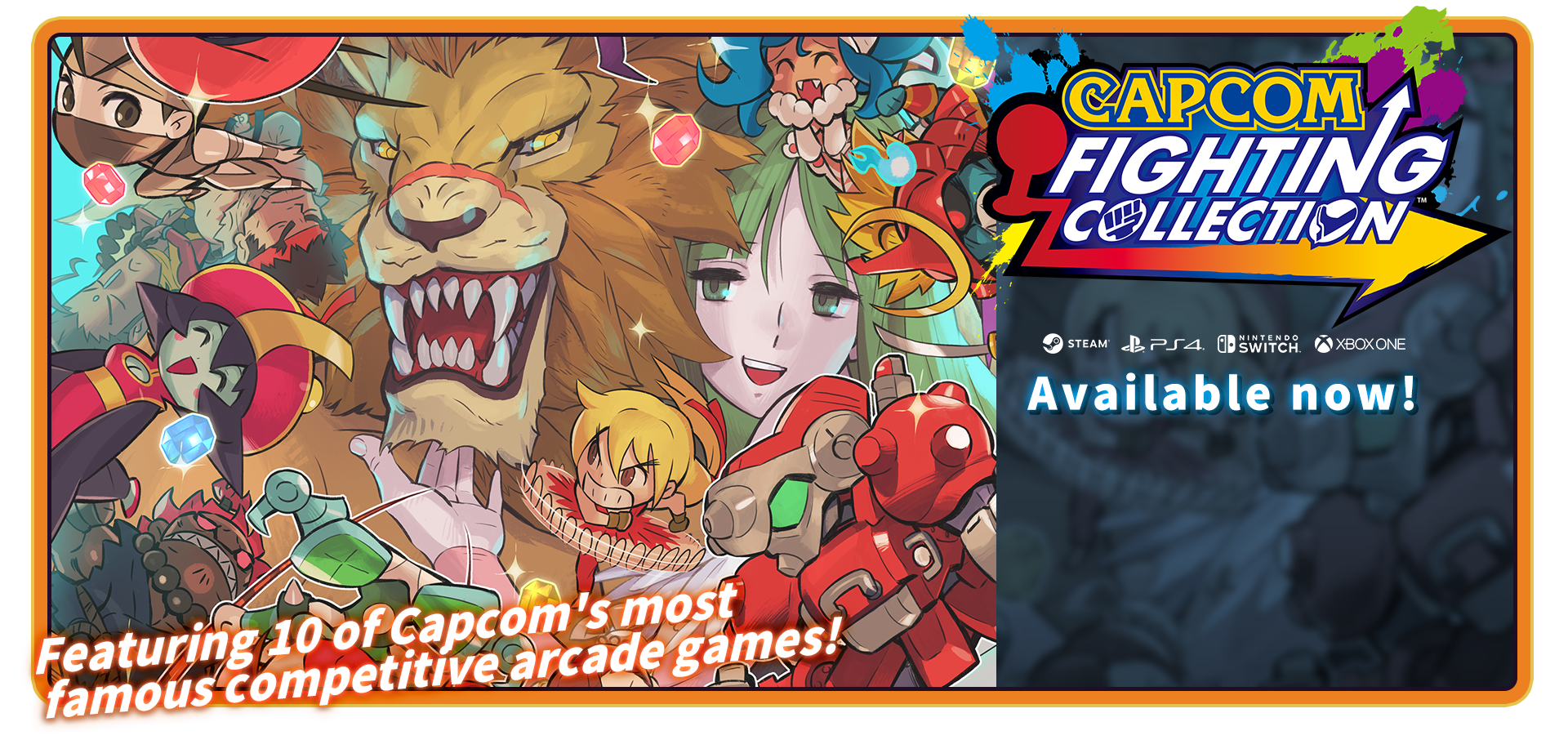 Logo and banner for Capcom Fighting Collection