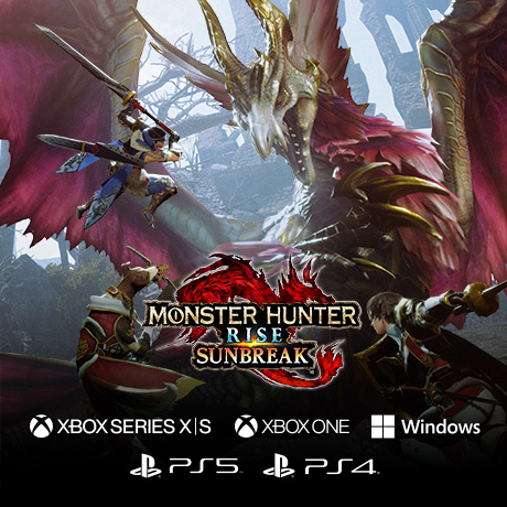 Sunbreak, the massive expansion to Monster Hunter Rise comes to Xbox Series X|S, Xbox One, Windows, PS5, and PS4 on 28 April 2023!   Pre-order now!